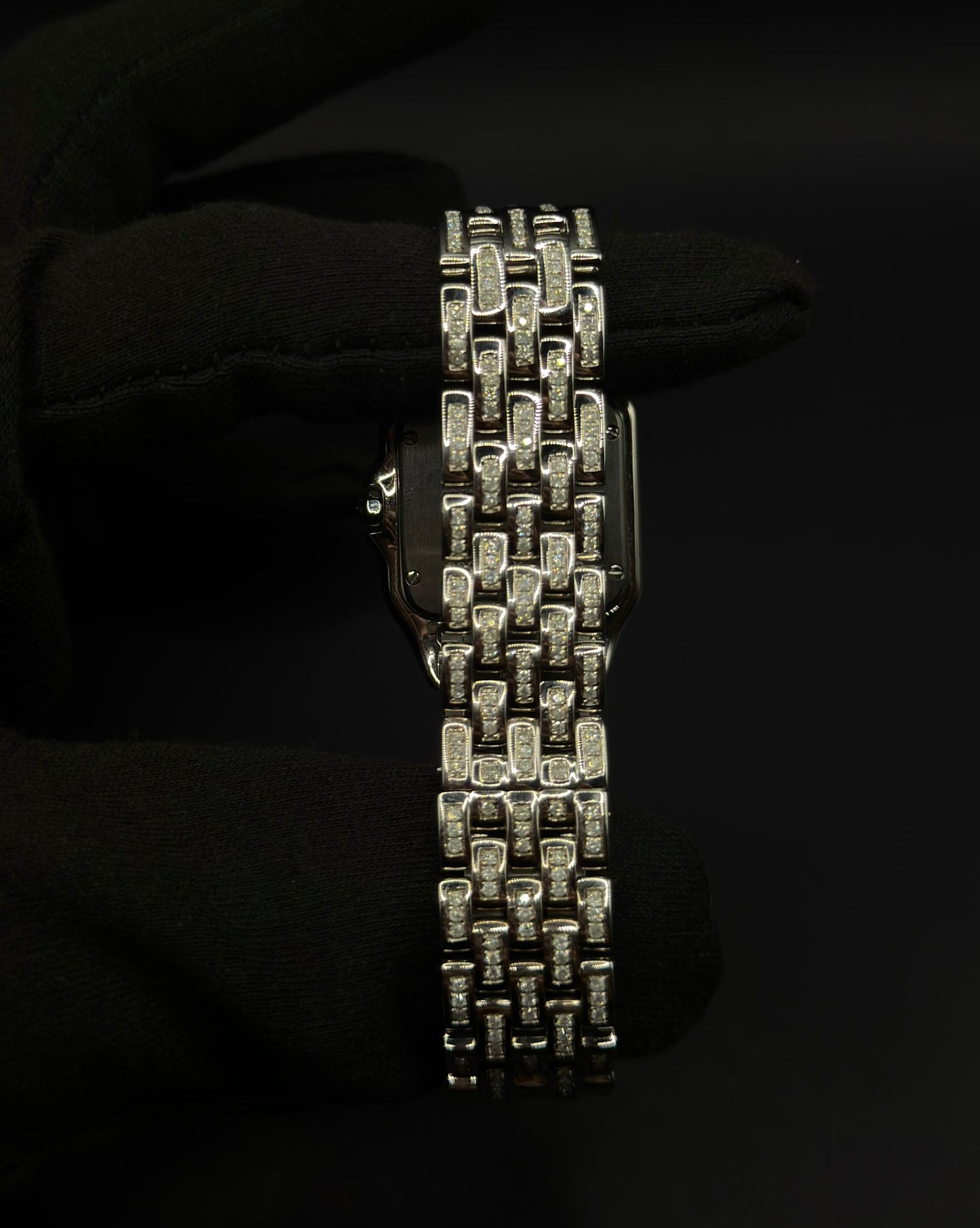 Cartier Panthere Medium FULL CUSTOM DIAMONDS QUARTZ