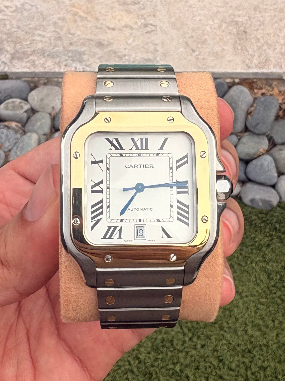 Cartier Santos 40mm Two Tone 18k Gold