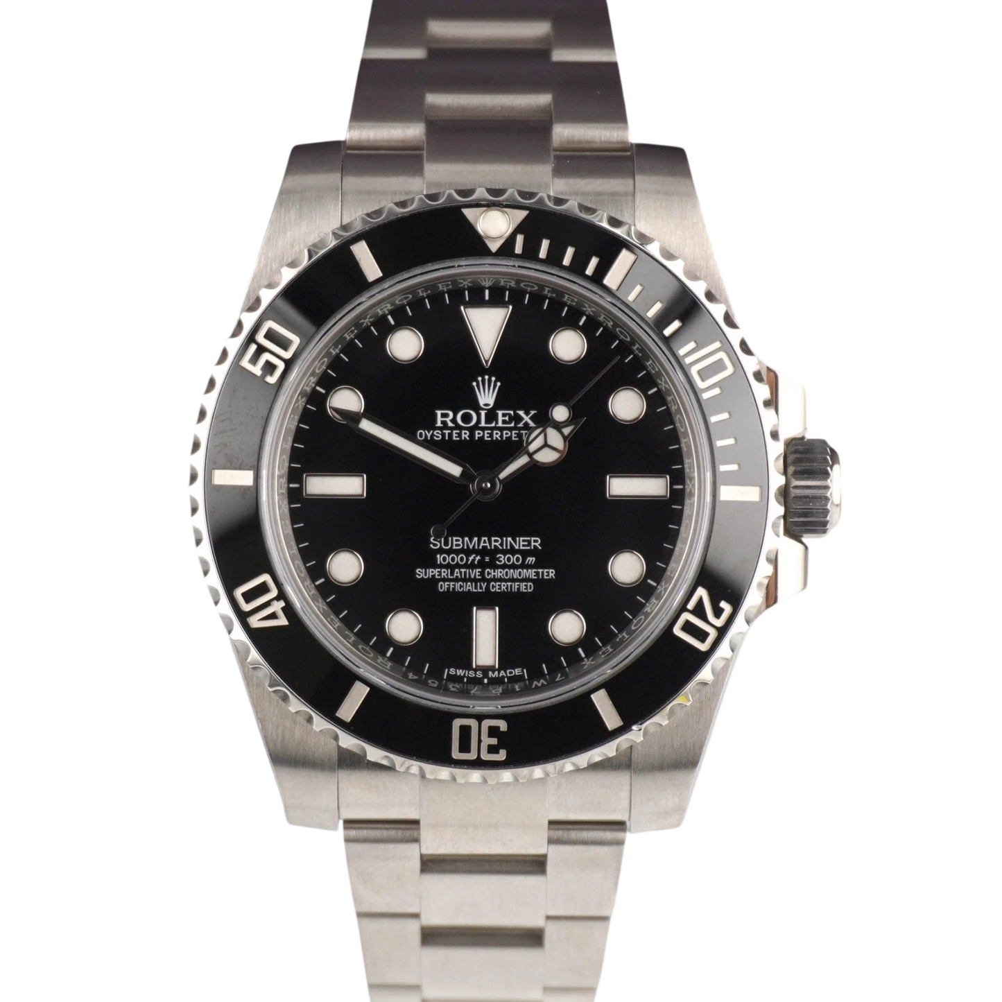 Rolex 40mm Submariner Ceramic Stainless Steel Oyster Black
