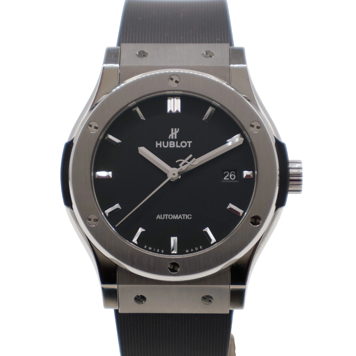 Hublot Classic Fusion 42mm Titanium Black Rubber Automatic