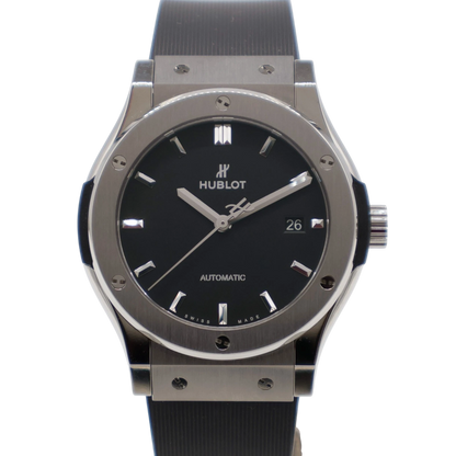 Hublot Classic Fusion 42mm Titanium Black Rubber Automatic