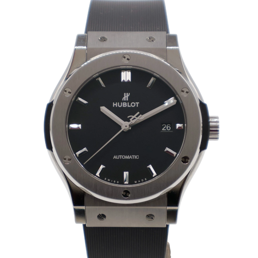 Hublot Classic Fusion 42mm Titanium Black Rubber Automatic