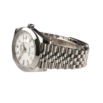 Rolex Datejust 41mm Steel White Dial Jubilee 126300