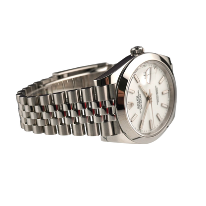 Rolex Datejust 41mm Steel White Dial Jubilee 126300
