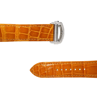 Cartier Santos 40mm 5ct FULL CUSTOM PAVE DIAMONDS AUTOMATIC ORANGE